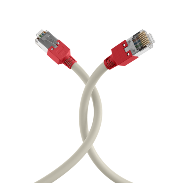 RJ45 Patchkabel Cat.5e F/UTP LSZH -- Draka UC300 TM11rt crossed grau 20m