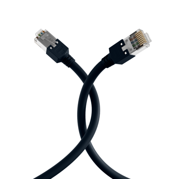 RJ45 Patchkabel Cat.5e S/UTP PVC -- Dätwyler 5502 TM11 schwarz 0,5m