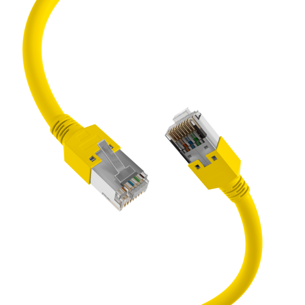 RJ45 Patchkabel Cat.5e SF/UTP LSZH -- Draka UC300 TM11 gelb 1m