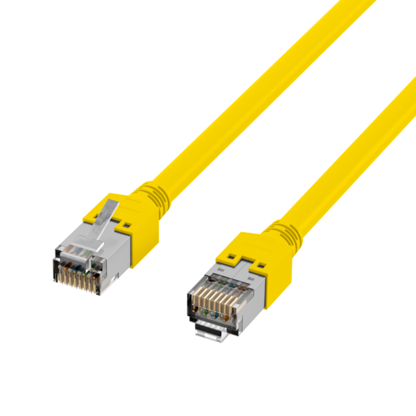RJ45 Patchkabel Cat.5e SF/UTP LSZH -- Draka UC300 TM11 gelb 1m