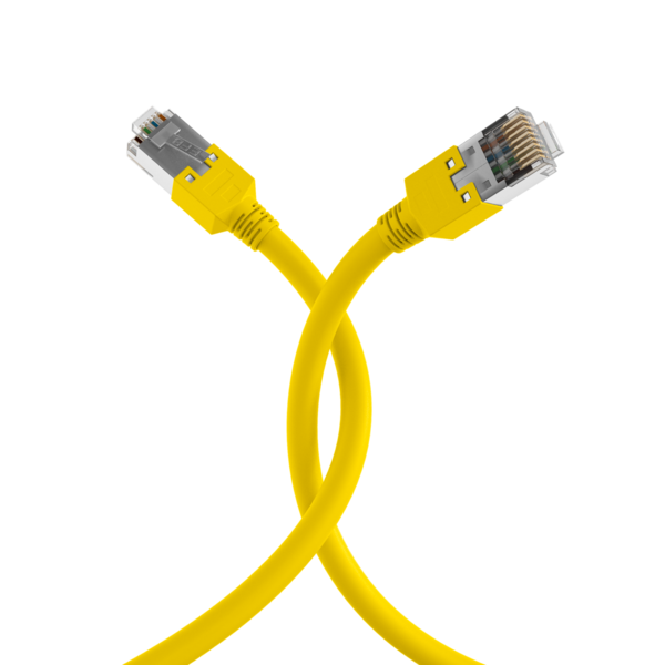 RJ45 Patchkabel Cat.5e SF/UTP LSZH -- Draka UC300 TM11 gelb 1m