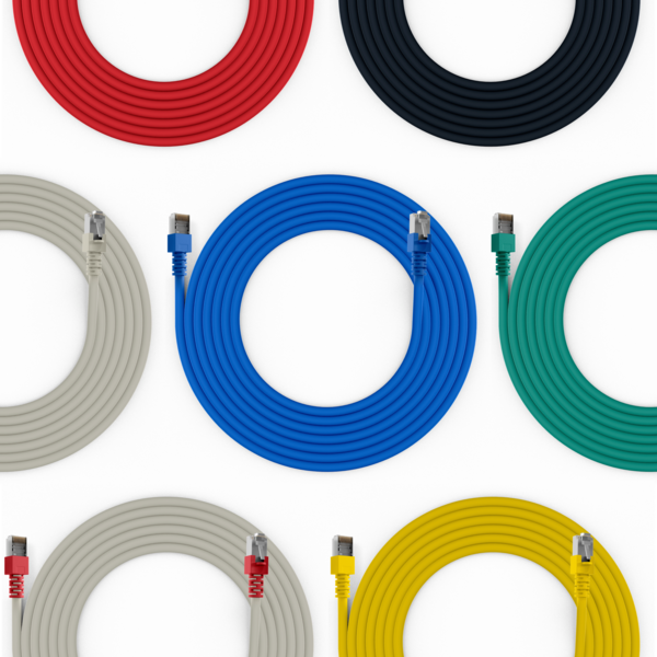 RJ45 Patchkabel Cat.5e SF/UTP LSZH -- Draka UC300 TM11 rot 10m