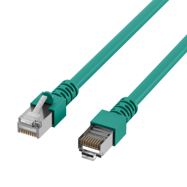 RJ45 Patchkabel Cat.5e SF/UTP PVC -- CCA grün 3m