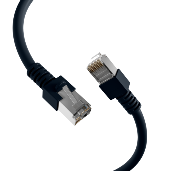 RJ45 Patchkabel Cat.5e SF/UTP PVC -- CCA schwarz 15m