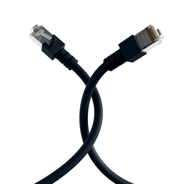RJ45 Patchkabel Cat.5e SF/UTP PVC -- CCA schwarz 15m