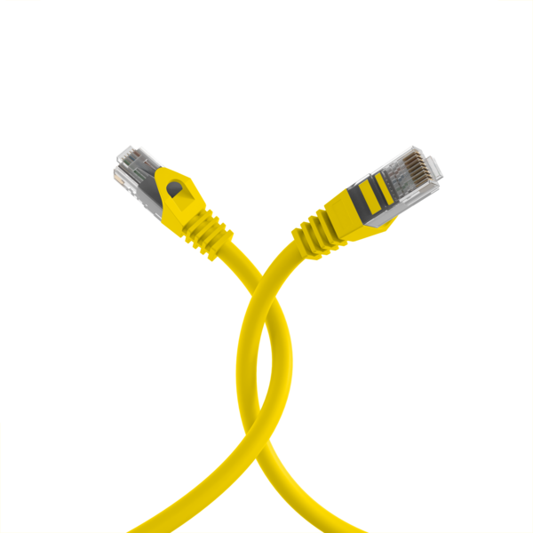 RJ45 Patchkabel Cat.5e U/UTP LSZH -- CCA AWG24/7 gelb 0,5m
