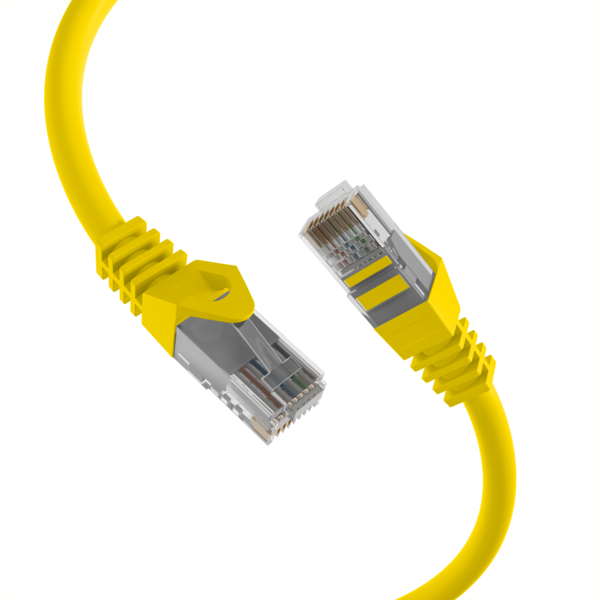 RJ45 Patchkabel Cat.5e U/UTP LSZH -- CCA AWG24/7 gelb 2m