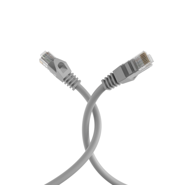 RJ45 Patchkabel Cat.5e U/UTP LSZH -- CCA AWG24/7 grau 1m