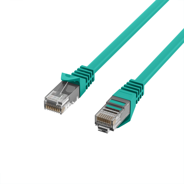 RJ45 Patchkabel Cat.5e U/UTP LSZH -- CCA AWG24/7 grün 1,5m