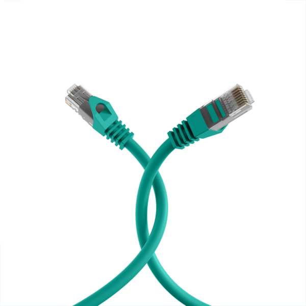RJ45 Patchkabel Cat.5e U/UTP LSZH -- CCA AWG24/7 grün 1,5m