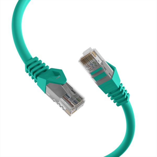 RJ45 Patchkabel Cat.5e U/UTP LSZH -- CCA AWG24/7 grün 15m
