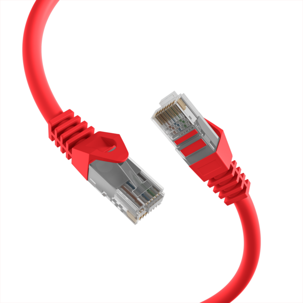 RJ45 Patchkabel Cat.5e U/UTP LSZH -- CCA AWG24/7 rot 1m