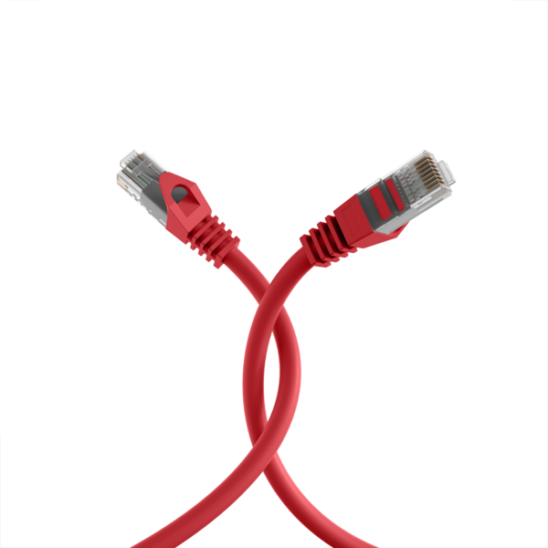 RJ45 Patchkabel Cat.5e U/UTP LSZH -- CCA AWG24/7 rot 1m
