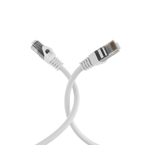 RJ45 Patchkabel Cat.5e U/UTP LSZH -- CCA AWG24/7 weiß 1m