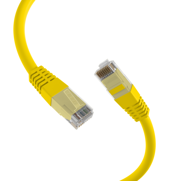 RJ45 Patchkabel Cat.5e U/UTP PVC, CCA gelb 25m