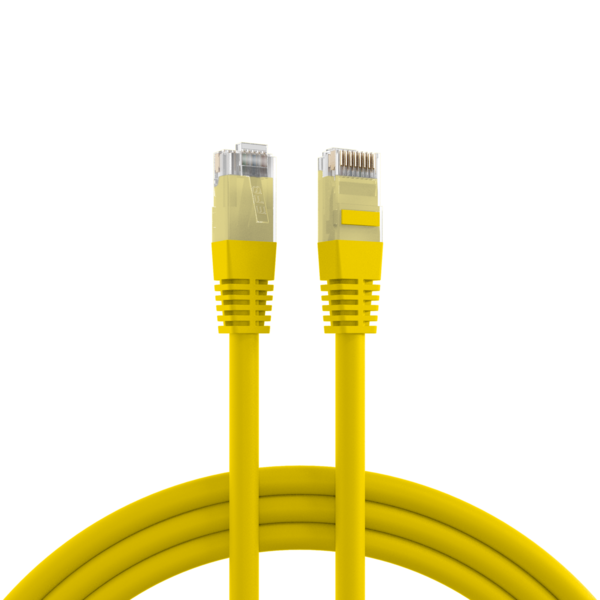 RJ45 Patchkabel Cat.5e U/UTP PVC, CCA gelb 30m