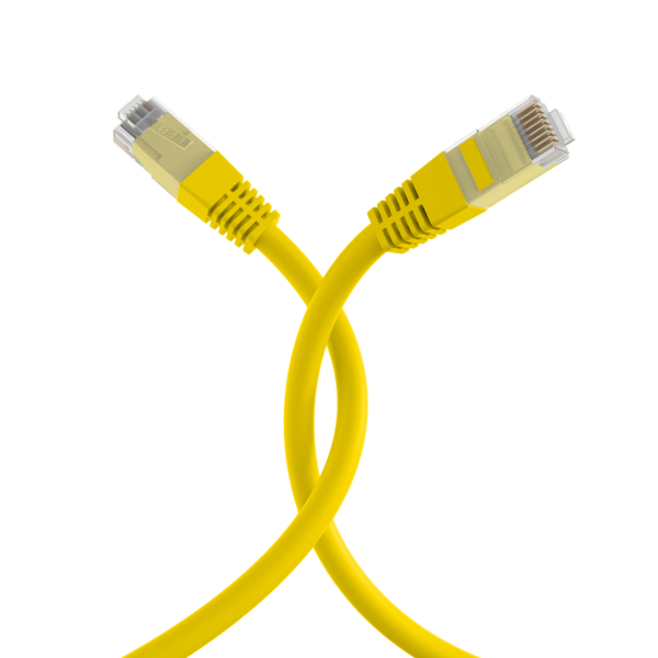 RJ45 Patchkabel Cat.5e U/UTP PVC, CCA gelb 3m