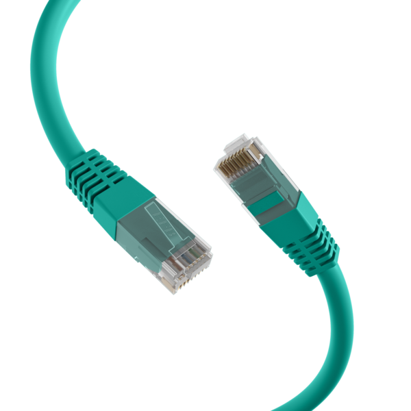 RJ45 Patchkabel Cat.5e U/UTP PVC, CCA grün 0,5m