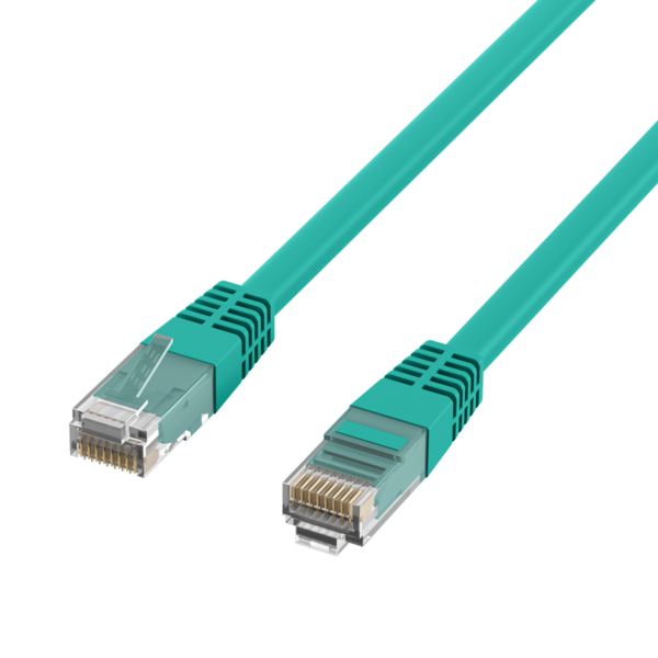 RJ45 Patchkabel Cat.5e U/UTP PVC, CCA grün 3m