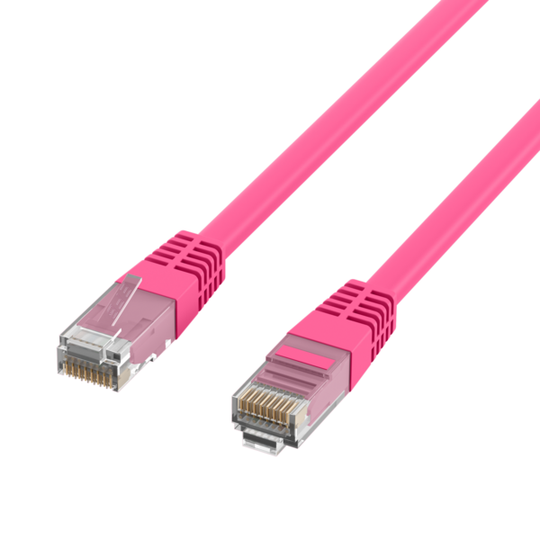 RJ45 Patchkabel Cat.5e U/UTP PVC, CCA magenta 7,5m