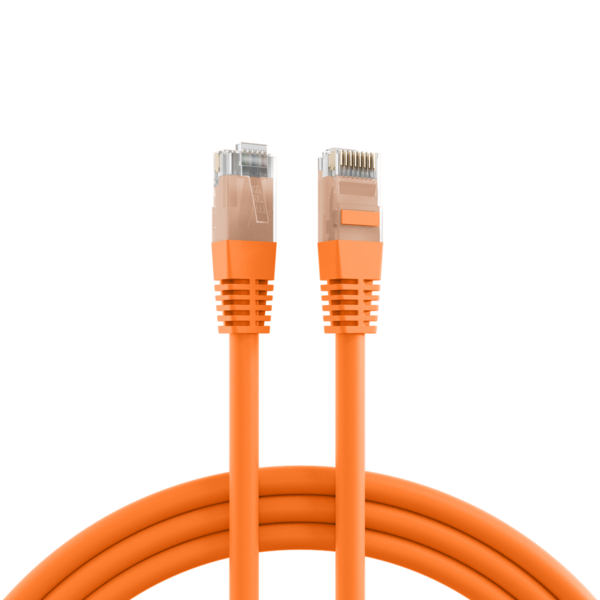 RJ45 Patchkabel Cat.5e U/UTP PVC, CCA orange 20m Kupferverkabelung