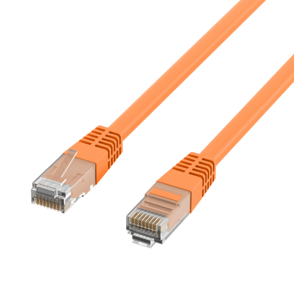 RJ45 Patchkabel Cat.5e U/UTP PVC, CCA orange 5m