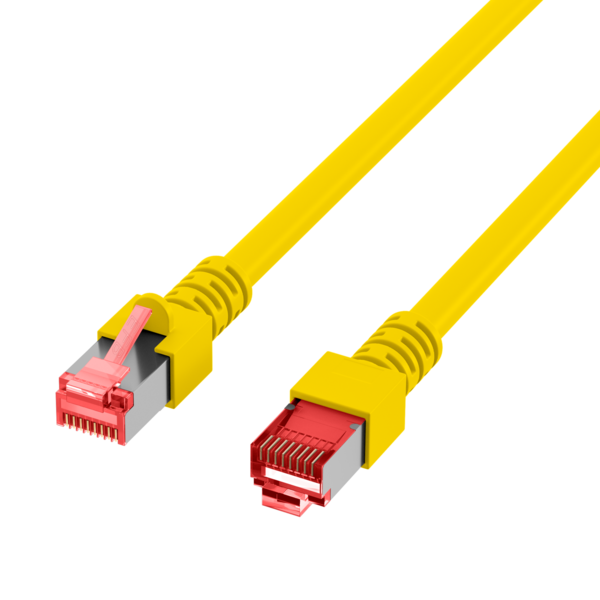 RJ45 Patchkabel Cat.6 S/FTP LSZH -- gelb 0,5m