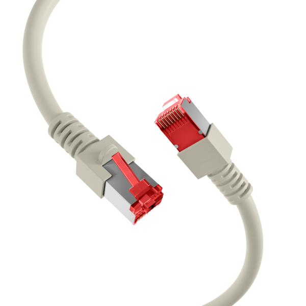 RJ45 Patchkabel Cat.6 S/FTP LSZH -- grau 1,5m