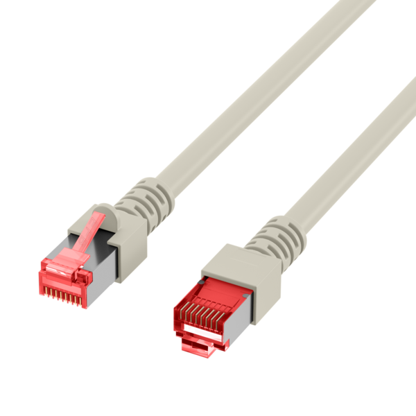 RJ45 Patchkabel Cat.6 S/FTP LSZH -- grau 1,5m