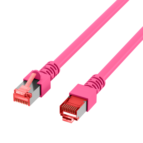 RJ45 Patchkabel Cat.6 S/FTP LSZH -- magenta 1m