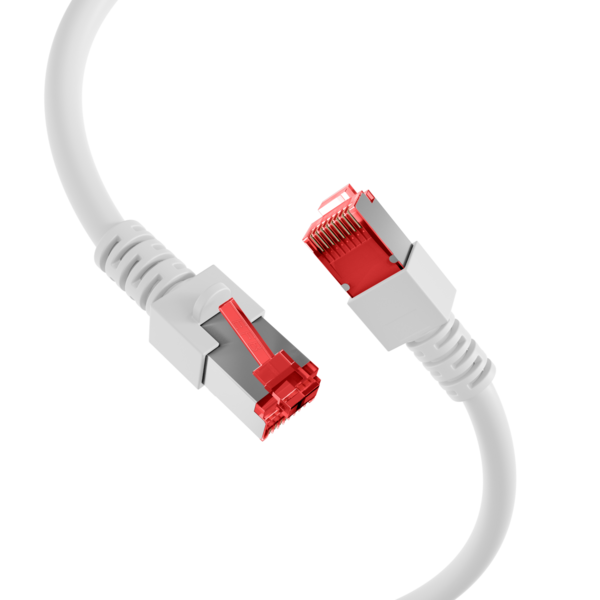 RJ45 Patchkabel Cat.6 S/FTP LSZH -- weiß 0,25m