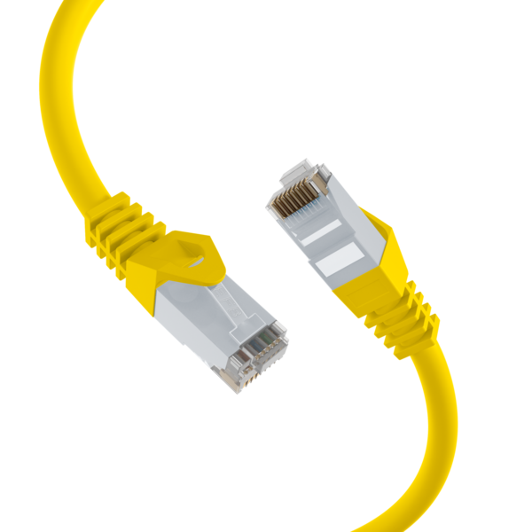 RJ45 Patchkabel Cat.6 U/UTP LSZH -- CCA gelb 10m