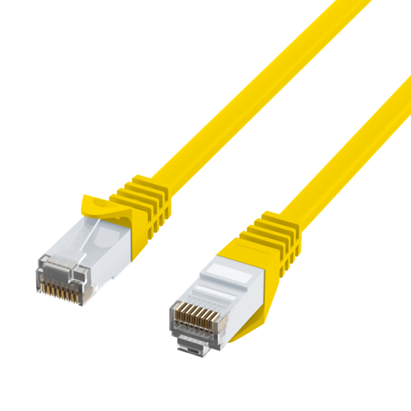 RJ45 Patchkabel Cat.6 U/UTP LSZH -- CCA gelb 1m
