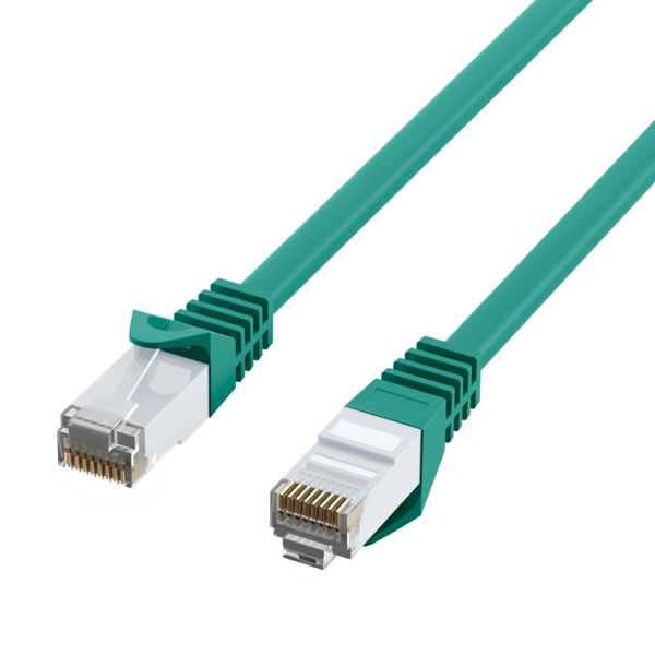 RJ45 Patchkabel Cat.6 U/UTP LSZH -- CCA grün 0,5m