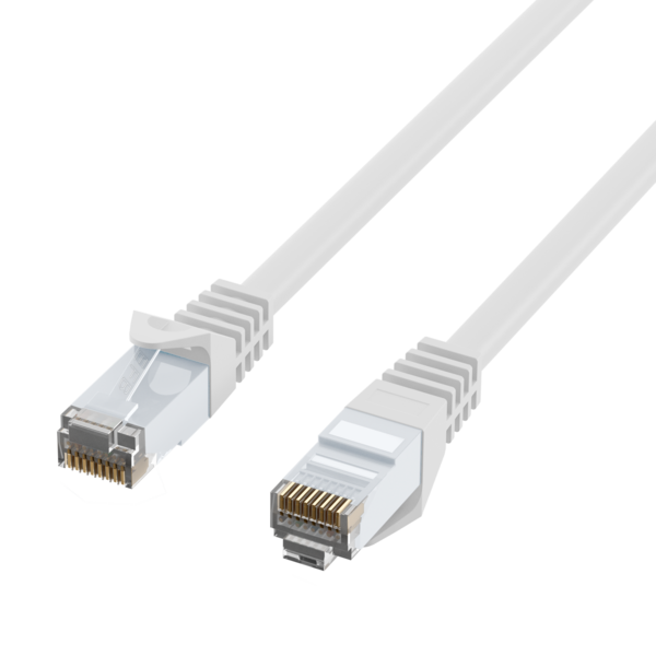 RJ45 Patchkabel Cat.6 U/UTP LSZH -- CCA weiß 10m
