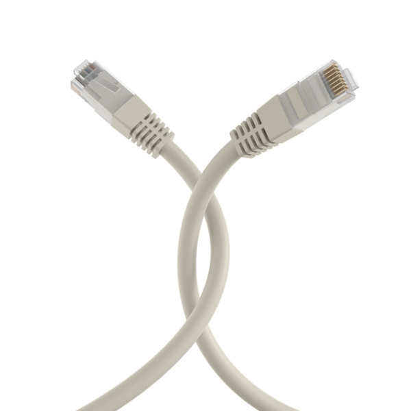RJ45 Patchkabel Cat.6 U/UTP PVC -- CCA grau 1m