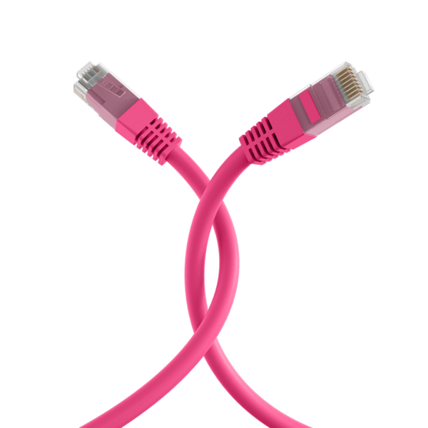 RJ45 Patchkabel Cat.6 U/UTP PVC, CCA magenta 20m