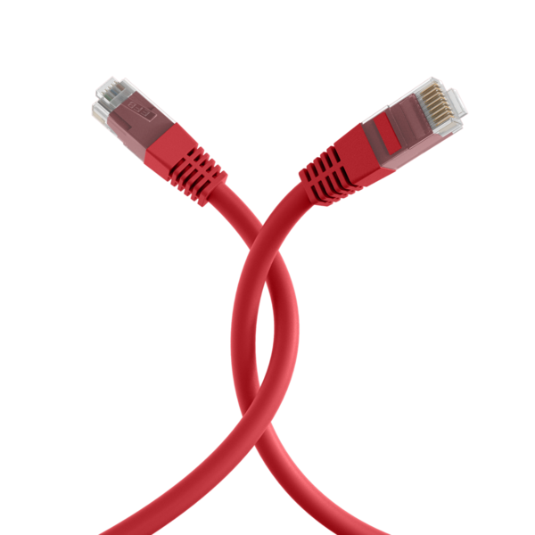 RJ45 Patchkabel Cat.6 U/UTP PVC, CCA rot 0,25m