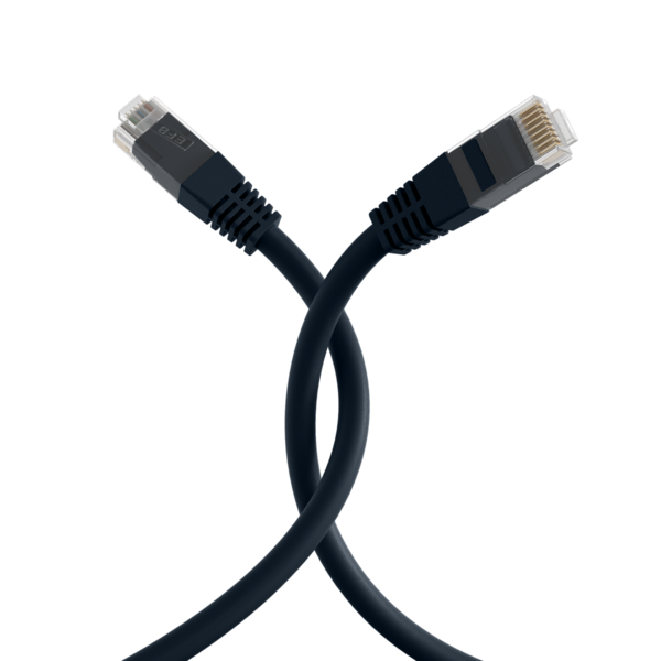 RJ45 Patchkabel Cat.6 U/UTP PVC -- CCA schwarz 1m