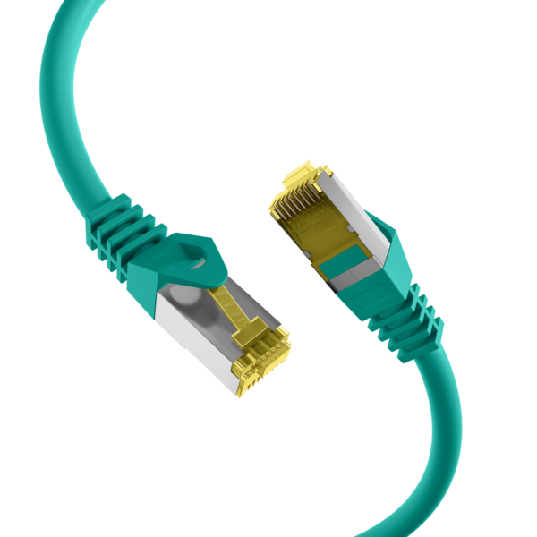RJ45 Patchkabel Cat.6A S/FTP LSZH -- Cat.7 Rohkabel grün 10m
