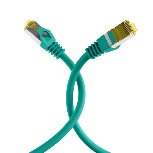 RJ45 Patchkabel Cat.6A S/FTP LSZH -- Cat.7 Rohkabel grün 10m