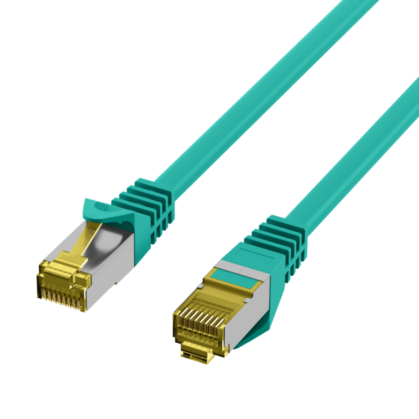 RJ45 Patchkabel Cat.6A S/FTP LSZH -- Cat.7 Rohkabel grün 25m