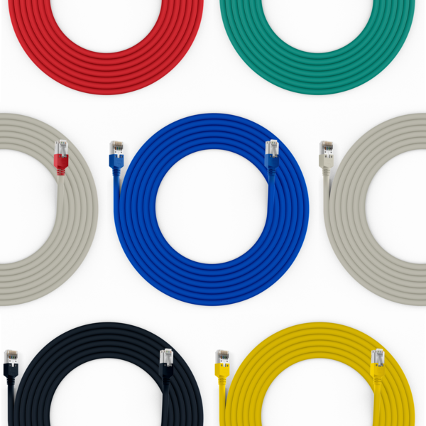 RJ45 Patchkabel Cat.6A S/FTP LSZH -- Dätwyler 7702 TM21 blau 7,5m