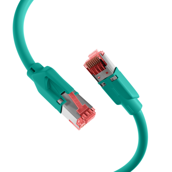 RJ45 Patchkabel Cat.6A S/FTP LSZH  -- Dätwyler 7702 TM21 grün 25m