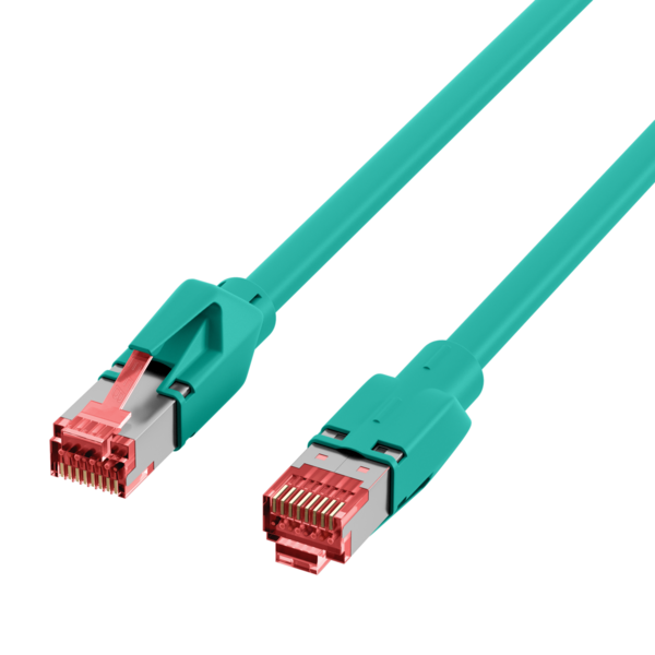 RJ45 Patchkabel Cat.6A S/FTP LSZH  -- Dätwyler 7702 TM21 grün 3m