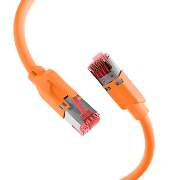 RJ45 Patchkabel Cat.6A S/FTP LSZH  -- Dätwyler 7702 TM21 orange 0,5m