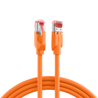 RJ45 Patchkabel Cat.6A S/FTP LSZH  -- Dätwyler 7702 TM21 orange 1,5m