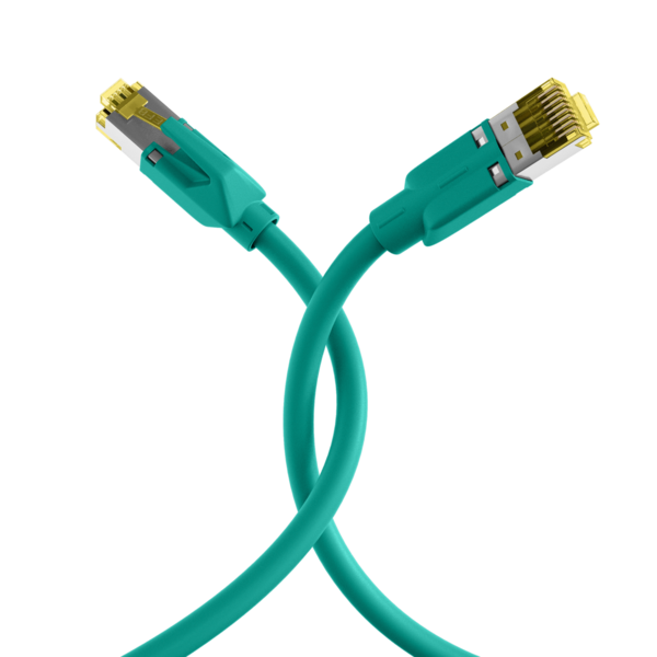 RJ45 Patchkabel Cat.6A S/FTP LSZH -- Dätwyler 7702 TM31 grün 20m