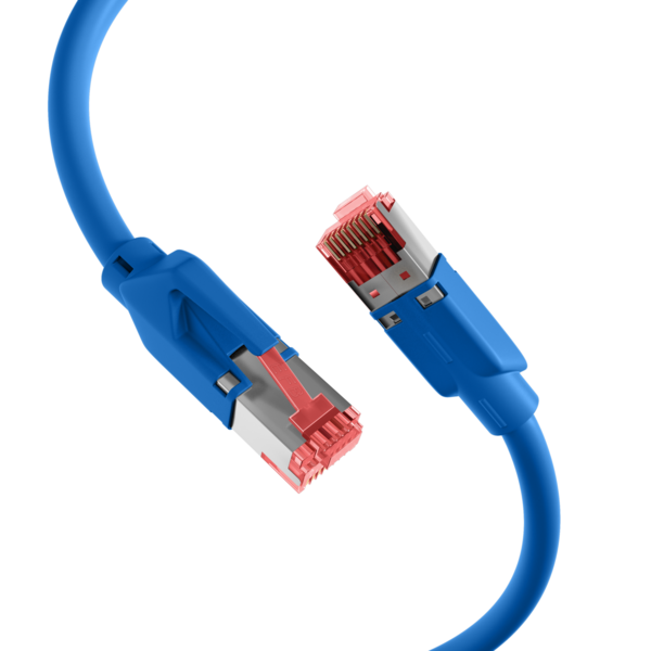 RJ45 Patchkabel Cat.6A S/FTP LSZH -- Draka UC900 TM21 blau 0,25m