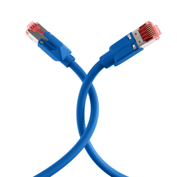 RJ45 Patchkabel Cat.6A S/FTP LSZH -- Draka UC900 TM21 blau 0,25m